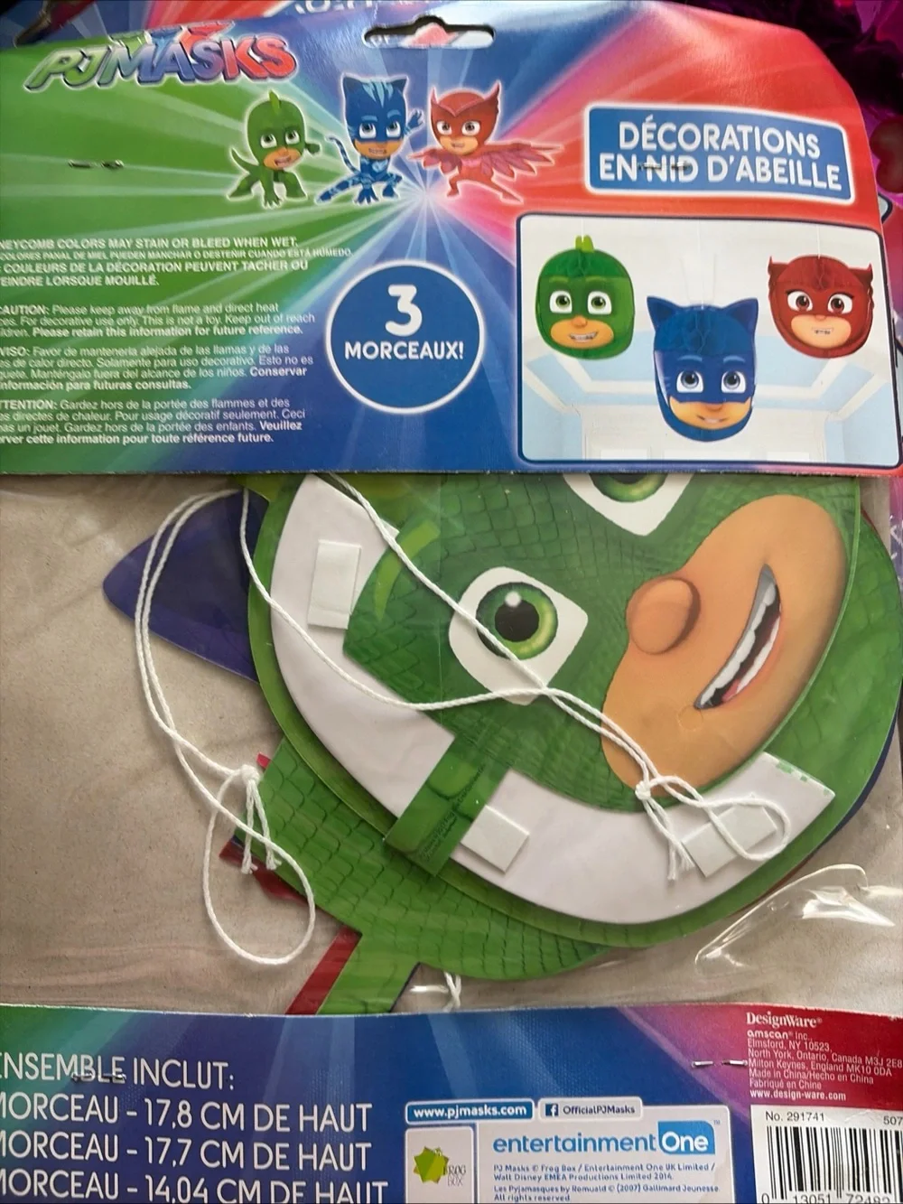 2 for $10 Honeycomb Party Decorations - Red, Blue & Green